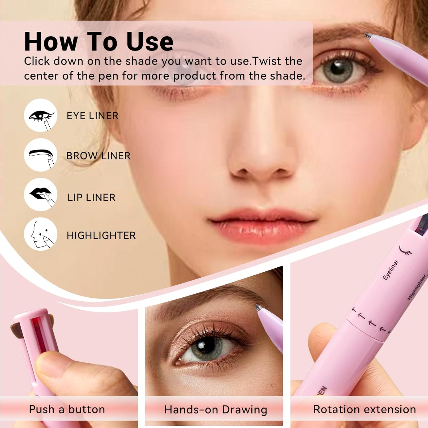 BeauFairy 4-in-1 Makeup Pen