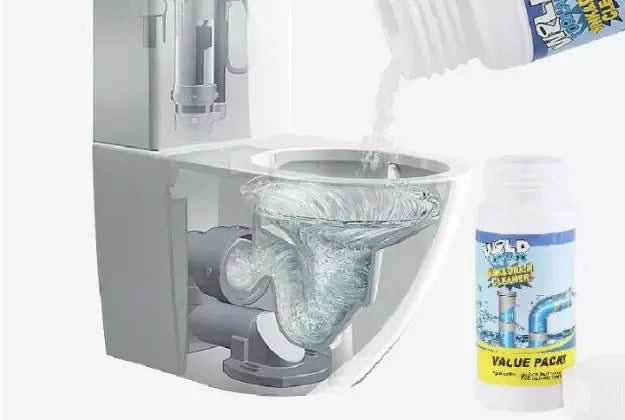 Desatascador Potente en Polvo – Limpieza Eficaz de Fregaderos e Inodoros